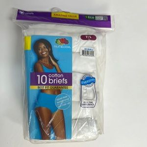 Fruit of the loom 10pr cotton briefs. 1681